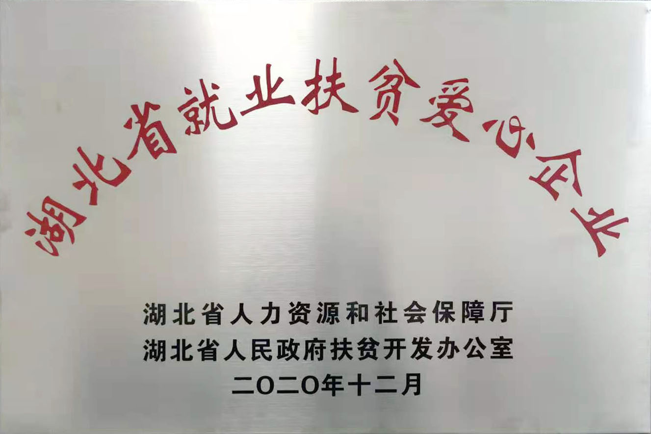 湖北(běi)省就(jiù)業(yè)扶貧愛心企(qǐ)業2020